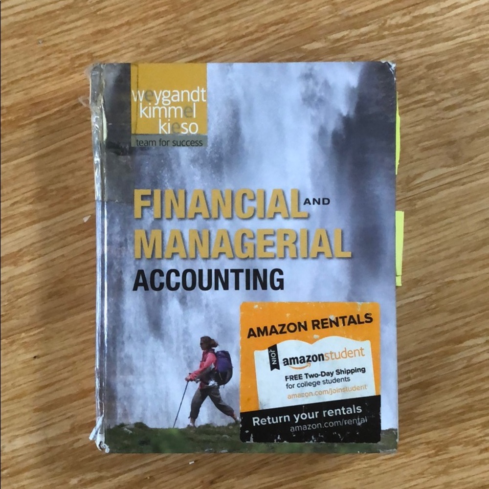 Financial & Managerial Accounting college textbook